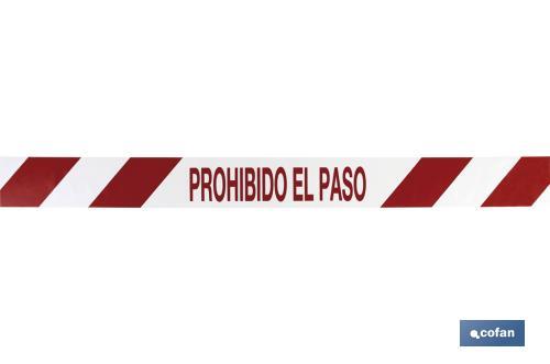 Cinta Balizamiento Prohibido El Paso Cofan